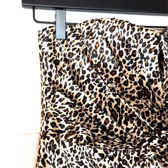 Leopard strapless dress by SNAP - Picture 4 of 8